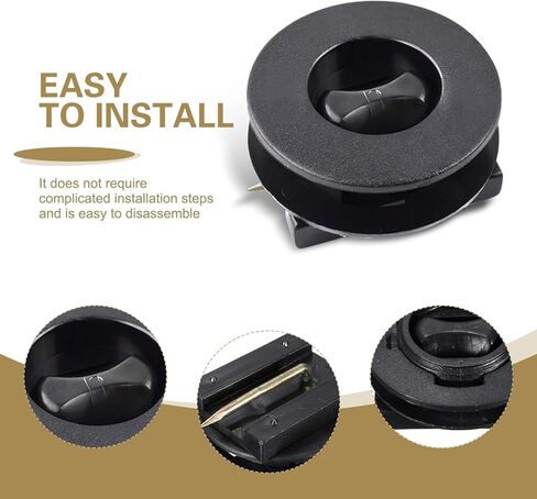 4 PCS Car Carpet Fixing Clips, Anti-Slip Locking Floor Mat Fastener, ABS Plastic Floor Mat Retainer Clips, Universal for Cars Portable Fixing Device (Black) in Kuwait