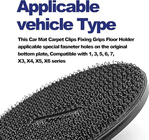 4PCS Floor Mat Fastener, Car Floor Mat Clips Replacement for B M VV 1, 3, 5, 6, 7, X3, X4, X5, X6 series, Car Mat Clips/Fixings/Fasteners Floor Twist Lock T Shape Mini F10 in Kuwait