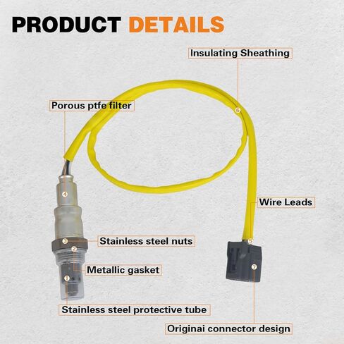 2 قطعة مستشعر O2 المنبع والمصب لـ Civic 2016-2020 1.5L, CRV CR-V 2017-2020 1.5L.OE #234-5724 234-8027 in Kuwait