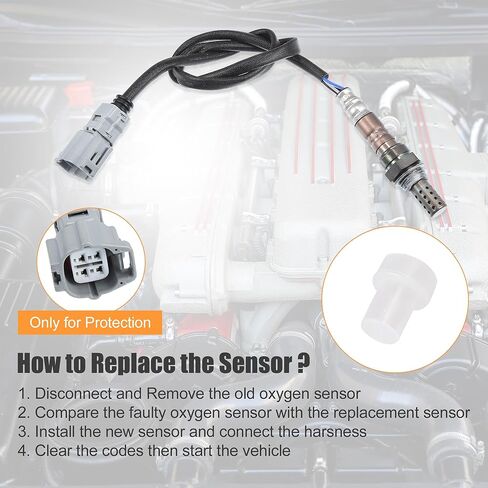 X AUTOHAUX 4 Wire Car Air Fuel Ratio O2 Oxygen Sensor Downstream 8946548110 250-24837 for Toyota Highlander 2004-2016 in Saudi Arabia