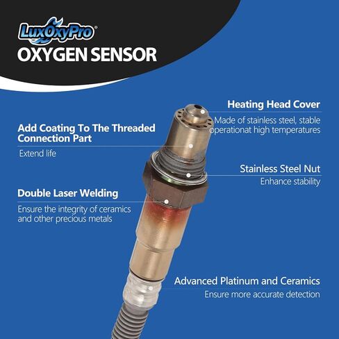 مستشعر الأكسجين O2 المنبع لفورد E-150 إسكيب إكسبلورر لـ F150 فييستا فليكس فوكس فيوجن موستانج كونيكت، لنكولن MKC MKS MKT MKZ نافيجيتور، لمازدا تحية، لميركوري ميلان استبدال 234-5113 in Kuwait