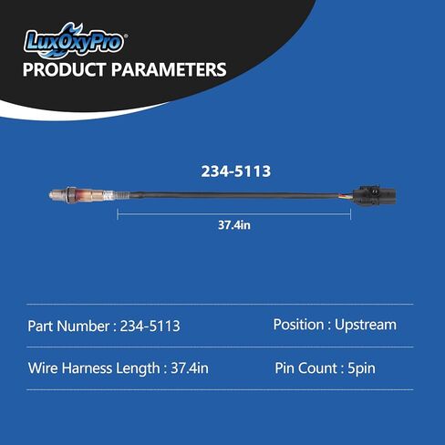 مستشعر الأكسجين O2 المنبع لفورد E-150 إسكيب إكسبلورر لـ F150 فييستا فليكس فوكس فيوجن موستانج كونيكت، لنكولن MKC MKS MKT MKZ نافيجيتور، لمازدا تحية، لميركوري ميلان استبدال 234-5113 in Kuwait