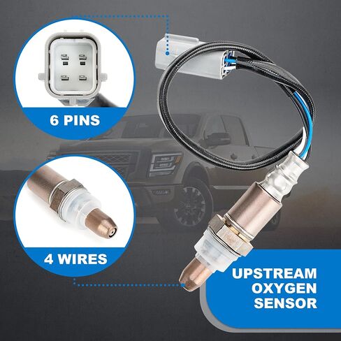 2 Pairs Upper and Lower Oxygen Sensors Compatible with Nissan 2012 2011 2010 2009 2008 Armada Pathfinder Titan V8 5.6L 4Pcs O2 Sensors 234-9038 234-4835 in Kuwait