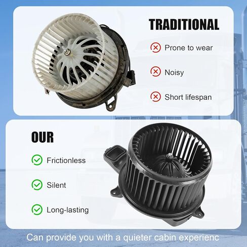 HVAC Heater Blower Motor with Brushless Motor Replacement for Kenworth T170 T270 T370 Peterbilt 579 2013-2017, Replace W205700800 CR705001 in Kuwait