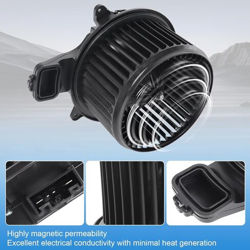 HVAC Heater Blower Motor with Brushless Motor Replacement for Kenworth T170 T270 T370 Peterbilt 579 2013-2017, Replace W205700800 CR705001 in Kuwait