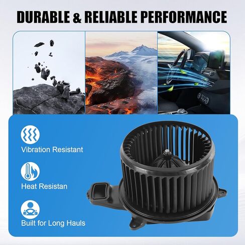 HVAC Heater Blower Motor with Brushless Motor Replacement for Kenworth T170 T270 T370 Peterbilt 579 2013-2017, Replace W205700800 CR705001 in Kuwait