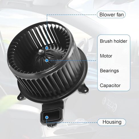 HVAC Heater Blower Motor with Brushless Motor Replacement for Kenworth T170 T270 T370 Peterbilt 579 2013-2017, Replace W205700800 CR705001 in Kuwait