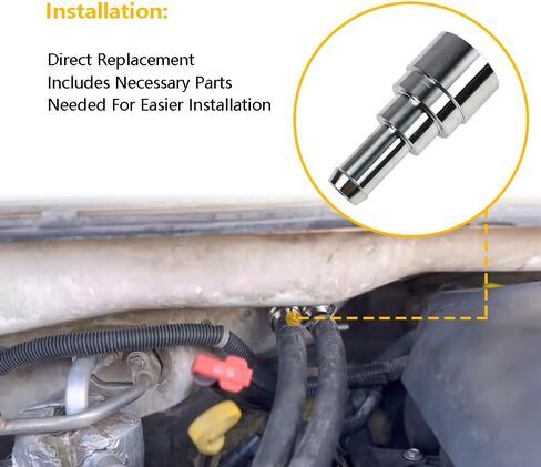 800-409HP 2PCS Heater Hose Connector Stainless Steel Coolant Hose Connector | Fit for GM Inlet/Outlet 3/4" Tube 5/8" Hose GMC Ford Chevrolet Cadillac Buick Hummer Lincoln | OE 15151875 15792820 in Saudi Arabia