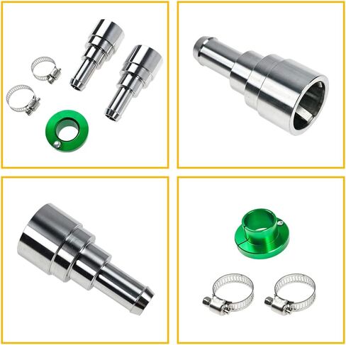 800-409HP 2PCS Heater Hose Connector Stainless Steel Coolant Hose Connector | Fit for GM Inlet/Outlet 3/4" Tube 5/8" Hose GMC Ford Chevrolet Cadillac Buick Hummer Lincoln | OE 15151875 15792820 in Saudi Arabia