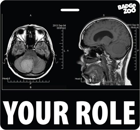 Custom Double Sided Horizontal Badge Buddy with 20 Background Options X-Ray Theme in Saudi Arabia