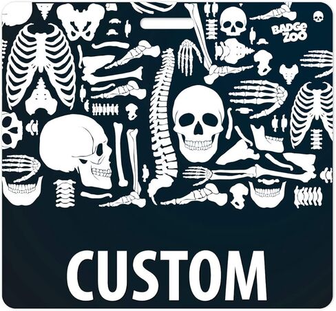 Custom Double Sided Horizontal Badge Buddy with 20 Background Options X-Ray Theme in Saudi Arabia