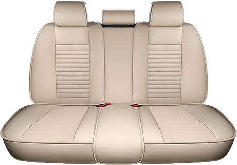 مجموعة أغطية مقاعد السيارة كاملة تناسب سيارة Lexus Is250 2006-2015، مجموعات أغطية مقاعد السيارة ذات التغطية الكاملة، وسادة هوائية واقية مقاومة للماء للخدش قابلة للتنفس متوافقة (مجموعة كاملة باللون البيج) in Kuwait
