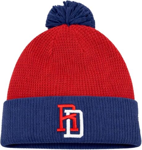 RD Dominican Republic Classic Pom Knit Beanie – Red & Navy - Clasico Mundial - Azul & Rojo in Saudi Arabia
