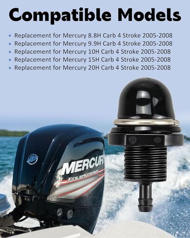 مضخة الوقود فتيلة 895124 مناسبة للميركوري 8HP 9.9HP 10HP 15HP 20HP Carb 4 السكتة الدماغية خارجي 2005-2008 in Kuwait