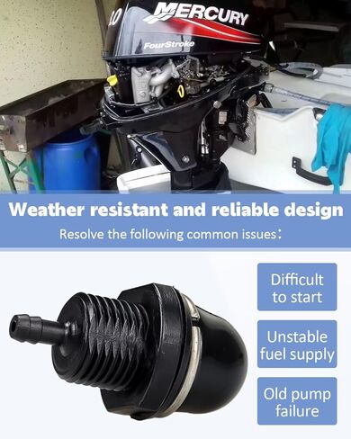 مضخة الوقود فتيلة 895124 مناسبة للميركوري 8HP 9.9HP 10HP 15HP 20HP Carb 4 السكتة الدماغية خارجي 2005-2008 in Kuwait