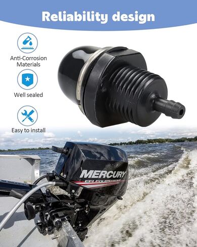 مضخة الوقود فتيلة 895124 مناسبة للميركوري 8HP 9.9HP 10HP 15HP 20HP Carb 4 السكتة الدماغية خارجي 2005-2008 in Kuwait