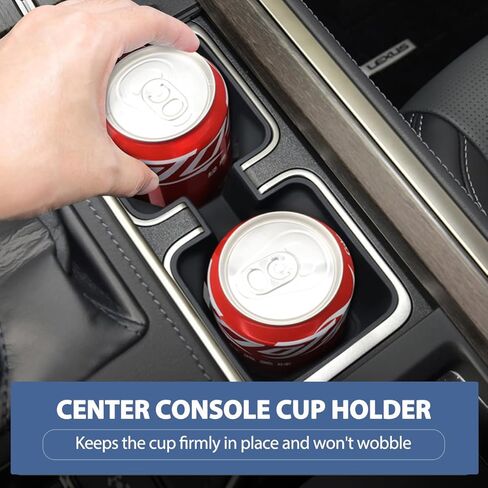 3PCS Center Console Organizer Tray Compatible with Lexus GX 550 2024 2025, Cup Holder Insert + Storage Box + Silicone Wireless Charging Mat for GX550 Accessories (Not for Cool Box) in Kuwait