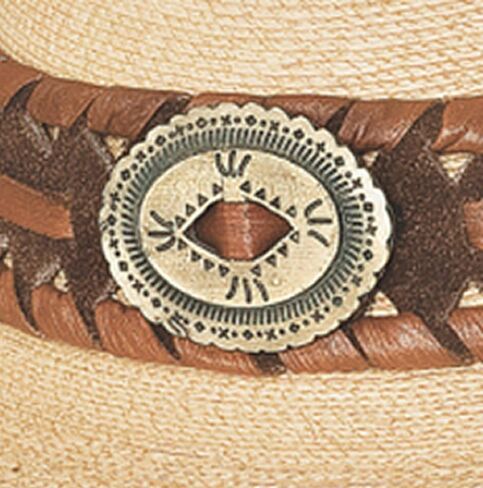 قبعات Bullhide Golden Dawn 20X Palm Leaf GUS Western Straw Cowboy Hat in Kuwait