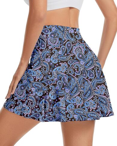 Soneven Womens Pleated Tennis Skirt Golf Skorts with Built‑in Shorts Pockets UPF 50+ Athletic Workout Pickleball in Saudi Arabia