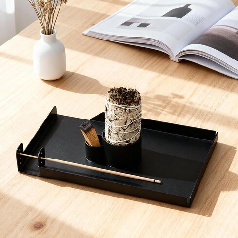 Ceramic Palo Santo Holder, Incense Holder for Palo Santo Sticks, Scent Wood Stand Burner and Ash Catcher, Simple, Sturdy and Well Made Incense Burner, White Terracotta in Kuwait