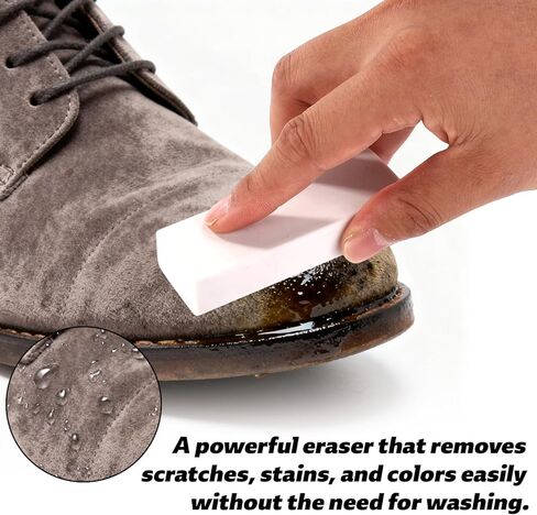 فرشاة من الجلد السويدي 2 في 1 ومجموعة فرش تنظيف الأحذية وممحاة تلميع بشعيرات ناعمة للأحذية المصنوعة من جلد الغزال والنوبوك in Kuwait