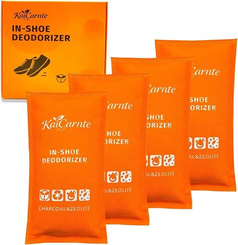 Shoe Deodorizer,Charcoal Odor Absorber,Odor Eliminator, Air Freshener, Reusable Smell Absorber for Shoes, Gym Bags(2 Pairs) in Saudi Arabia