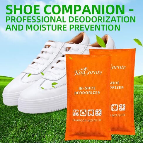 Shoe Deodorizer,Charcoal Odor Absorber,Odor Eliminator, Air Freshener, Reusable Smell Absorber for Shoes, Gym Bags(2 Pairs) in Saudi Arabia