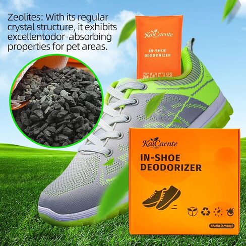 Shoe Deodorizer,Charcoal Odor Absorber,Odor Eliminator, Air Freshener, Reusable Smell Absorber for Shoes, Gym Bags(2 Pairs) in Saudi Arabia
