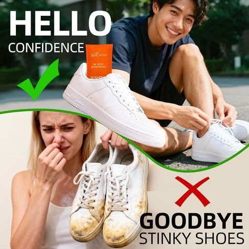 Shoe Deodorizer,Charcoal Odor Absorber,Odor Eliminator, Air Freshener, Reusable Smell Absorber for Shoes, Gym Bags(2 Pairs) in Saudi Arabia