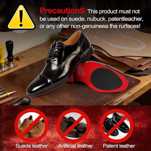 Shoe Grip Pads & Mink Oil Conditioner Kit, Silicone Anti-Slip Sole Protectors for Genuine Leather Shoes & Boots in Saudi Arabia