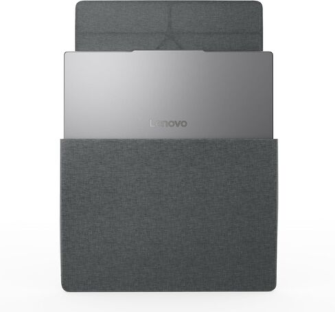 Lenovo Yoga Tote Sleeve Case for Laptops with 14-inch Display, Multi-Compartment Organizer with Convertible Stand, Lightweight Protective Polyester & Microfiber Sleeve, Luna Grey in Kuwait
