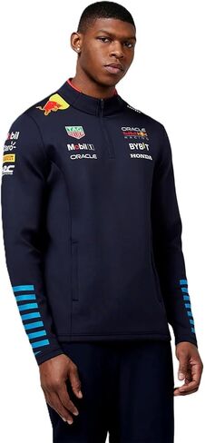 Castore Red Bull Racing F1 Team1/4 Zip Midlayer 2024 Navy, Blue in Kuwait