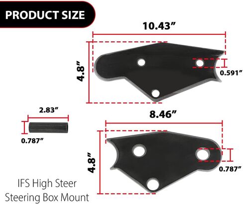 High Steer Steering Box Mount, Fit Toyota IFS Steering Box SAS Solid Axle Swap in Kuwait