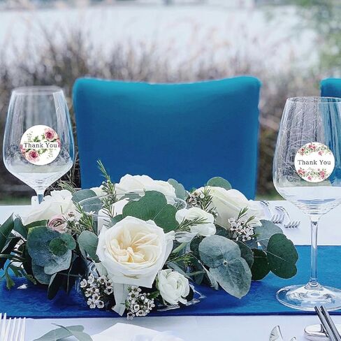 500 قطعة من ملصقات شكرًا لك، مقاس 1.2 بوصة، تصميم زهور وردية مقاومة للماء، ملصقات ذاتية اللصق، ملصقات مستديرة لتغليف الهدايا، وبطاقات المعايدة، والأظرف، والدعوات، ومستلزمات الحفلات in Kuwait