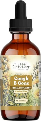 Earthley Wellness، السعال-B-Gone، تركيبة عشبية طبيعية، علاج البرد والسعال، يزيل المخاط الزائد، يهدئ التهاب الحلق، يعزز صحة الرئة، ويزيل السموم، السعال يختفي (2 أونصة، للأطفال) in Kuwait