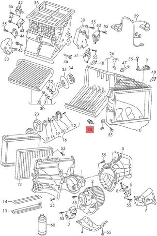 1K0907543G Interior Temperature Sensor for Car Air Conditioner 1K0907543A, Suitable for Audi A3 A4 TT Q7 VW Golf MK4 MK5 Touareg Passat B6 CC T5 Replacement Part in Kuwait