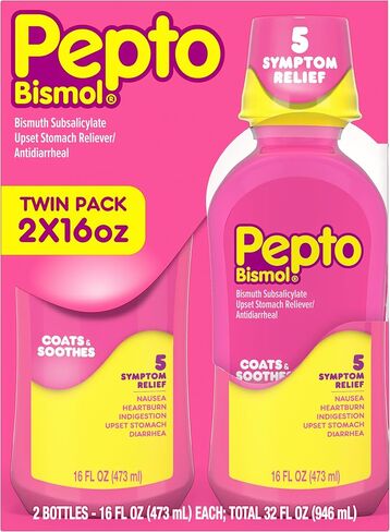 Pepto-Bismol Regular Strength Liquid - Total: 32 oz (16 oz X 2) in Kuwait