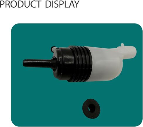 Black Windshield Washer Pump with Grommet Fit for Chevrolet Camaro 2010-2015 for Chevrolet Trailblazer 2002-2009 22766715 10386722 15254823 25945965 Car Front Water Washer Fluid Pump for Buick for GMC in Kuwait