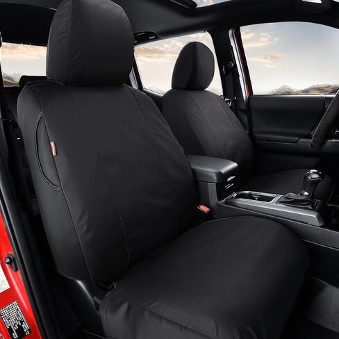 Coverado Seat Covers Custom Fit for Tacoma Double Cab/Crew Cab SR/SR5/TRD Sport/TRD Off-Road/Limited Seat Cushion Protectors 2016-2023 Oxford (Frontpair, Black) in Saudi Arabia