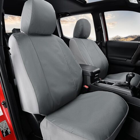 Coverado Seat Covers Custom Fit for Tacoma Double Cab/Crew Cab SR/SR5/TRD Sport/TRD Off-Road/Limited Seat Cushion Protectors 2016-2023 Oxford (Frontpair, Black) in Saudi Arabia