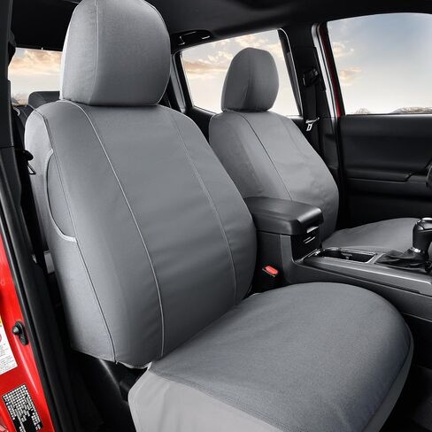 Coverado Seat Covers Custom Fit for Tacoma Double Cab/Crew Cab SR/SR5/TRD Sport/TRD Off-Road/Limited Seat Cushion Protectors 2016-2023 Oxford (Frontpair, Black) in Saudi Arabia