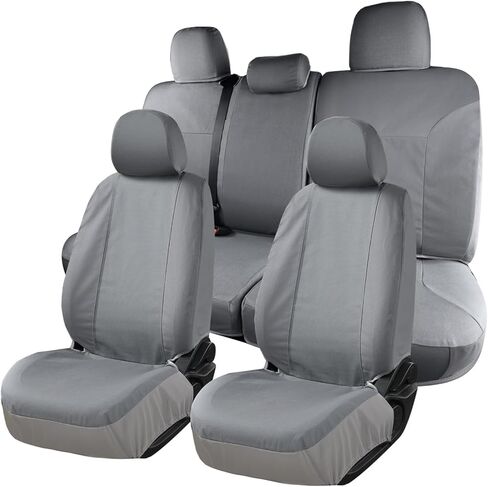 Coverado Seat Covers Custom Fit for Tacoma Double Cab/Crew Cab SR/SR5/TRD Sport/TRD Off-Road/Limited Seat Cushion Protectors 2016-2023 Oxford (Frontpair, Black) in Saudi Arabia