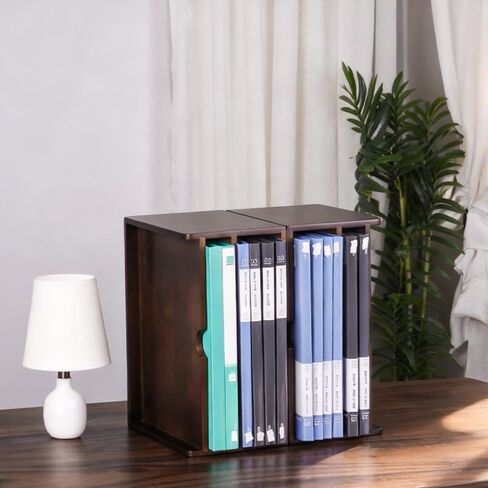 منظم سطح المكتب الخشبي للمكتب المنزلي والدراسة والعمل، منظم ملفات متعدد الوظائف قابل للتكديس مع مقصورات متعددة، صينية ورق وفارز بريد للمنزل والمكتب ومساحة الدراسة الخالية من الفوضى، قطعة واحدة in Kuwait