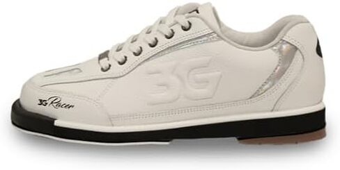 900 Global 3G Men's Racer Right Hand Bowling Shoes - White/Holo (5, White/Holo) in Kuwait