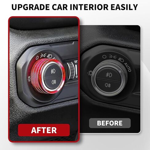 غطاء مقبض زر مناسب لسيارة Jeep Wrangler JL JLU 2018-2025 & Gladiator JT 2020-2024 ملحقات غطاء زر مكيف الهواء الأمامي وحدات التحكم المركزية غطاء مقبض التبديل 4 قطعة in Kuwait