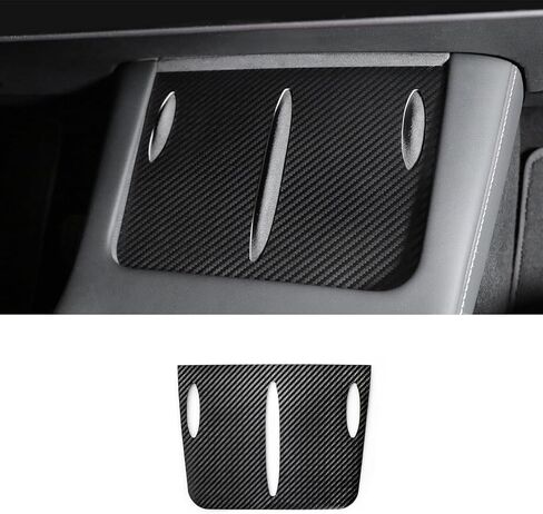 BETTERHUMZ Car Center Console Charging Holder Pad for Tesla Model 3 Highland 2024 Model Y Juniper 2025 2026 for Alcantara Carbon Fiber Interior Decor Trim Tuning Accessories (Suede Red) in Saudi Arabia