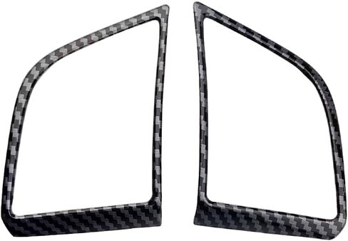 2PCS Carbon Fiber Color Car Accessories Interior Center Console Decor Steering Wheel Switch Button Sequins Cover Trim for Hyundai Tucson 2016-2020 in Kuwait