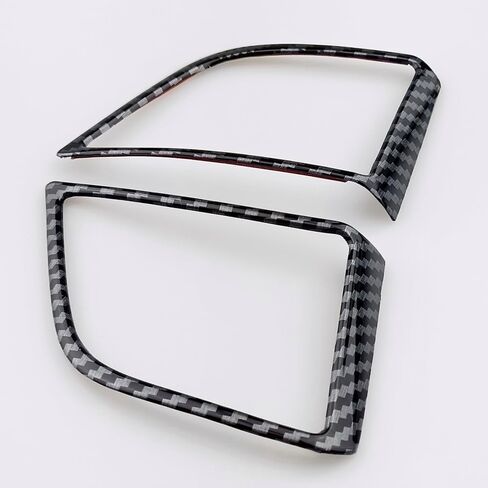 2PCS Carbon Fiber Color Car Accessories Interior Center Console Decor Steering Wheel Switch Button Sequins Cover Trim for Hyundai Tucson 2016-2020 in Kuwait