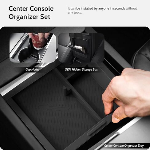 منظم وحدة التحكم المركزية من السيليكون الآمن غذائيًا، ملحقات Tesla New Model Y Juniper (2025/2026) وModel 3 Highland (2024/2025)، تنزلق بسلاسة، هدايا لمالكي Tesla [أسود] in Kuwait