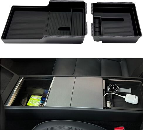 JVMA Center Console Organizer (Full Size) and Armrest Organizer for Tesla Model Y Juniper 2025 2026 and Model 3 Highland 2024-2026 (US Patent) in Kuwait